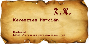 Keresztes Marcián névjegykártya